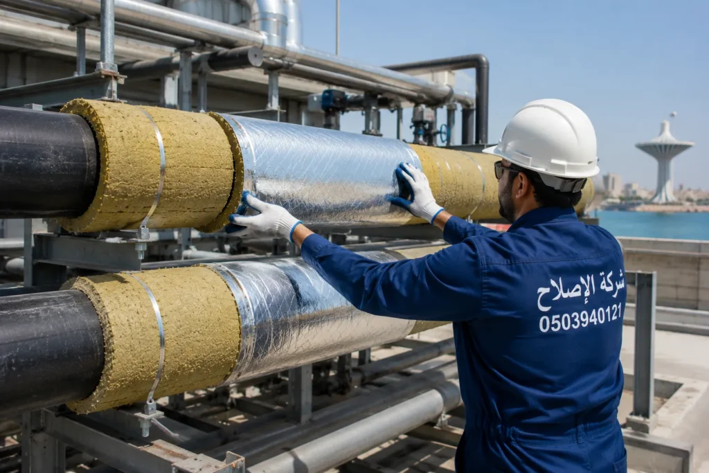عزل مواسير بالصوف الصخري بالدمام