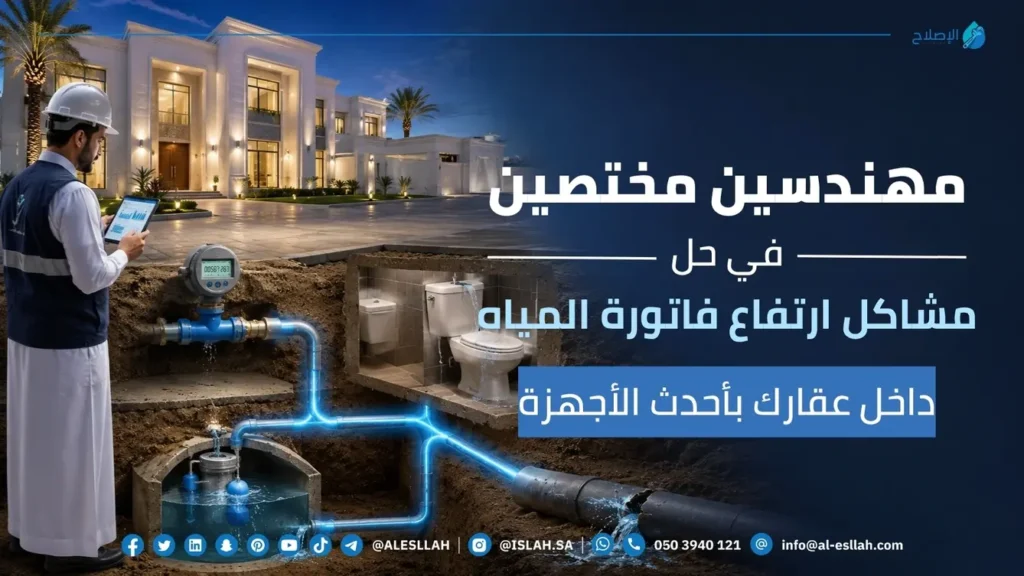 حل مشكلة ارتفاع فاتورة المياه في الدمام